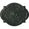 Ekena Millwork Waltz Ceiling Medallion (Canopies up to 4 1/2"), 21 1/4"W x 17 3/8"H x 1"P, Painted Turtle Crackle CM21WAPTC - alternate 1
